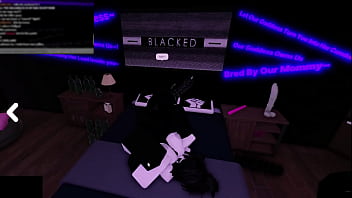 White bitch devours cock