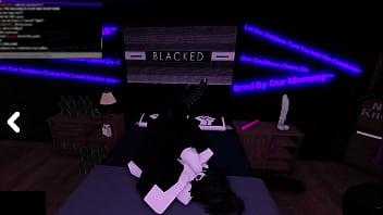 White bitch devours cock