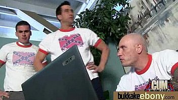 Dp group sex action with hot ebony slut 29