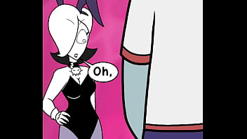 Ghost is convinced to dress up as a bunny so he can take a "look" at her"