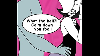 Ghost is convinced to dress up as a bunny so he can take a "look" at her"