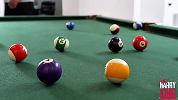 She lost we won pool shark gets slutted out by two young bulls