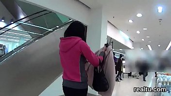 Czech girl is teased in the supermarket and screwed in pov