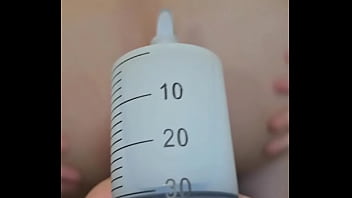 Fantasy squirting dildo anal sex with fake cum inside my ass