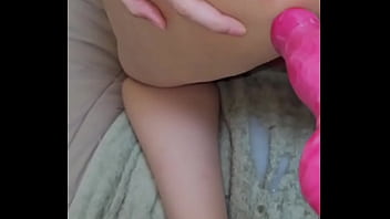 Fantasy squirting dildo anal sex with fake cum inside my ass