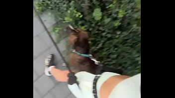 Undressing outside gets me going