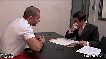 Sexy Gay Gets Ass Fucked At Interview thumbnail