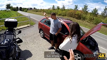 Hunt4k helina dream loves to ride bikes and huge dicks