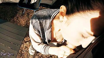 Cheating tourist have to suck cock for help