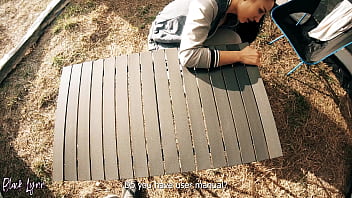 Cheating tourist have to suck cock for help