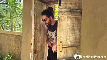 Brunette lets me fuck her face