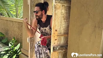 Brunette lets me fuck her face