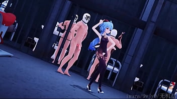Two Slaves Enjoy Being Fucked By Four Girls thumbnail