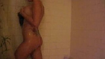 Ashton von in the shower