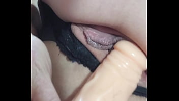 Chrissybee just having a wet morning with a dildo