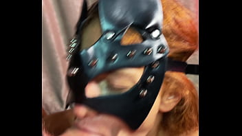 Bitch in black came in mouth without spilling a drop