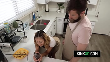 Sexy babe getting fucked rough from behind