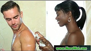 Nuru massage from japanese busty babe and oral pleasure 17