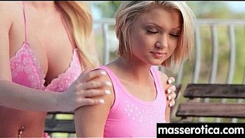 Sensual lesbian massage leads to orgasm 19