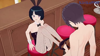 Amate yuzuriha machu bunny girl and shiiko sugai bunny girl intense sex mobile suit gundam gquuuuuux hentai