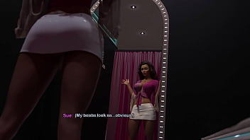 My Bimbo Dream #13 Hot Latina Milf Makes Her Friend With Big Fake Tits Cum In The Dressing Room While Massage Her Nipples thumbnail