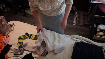 Watch me fold panties you’ll never taste – real sex real denial