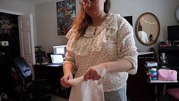 Watch me fold panties you’ll never taste – real sex real denial