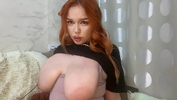 Wow my tits are shaking so much tell me do you like big natural tits
