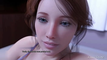 Hide and seek cock sucking and masturbation in the living room