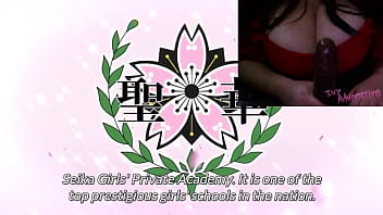 Chubby girl with big tits watching seika jogakuin kounin ep1