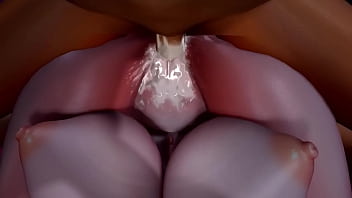 Nino gets fucked while being fucked in a piledriver position