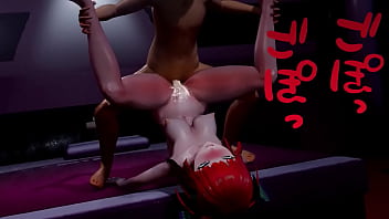 Nino gets fucked while being fucked in a piledriver position