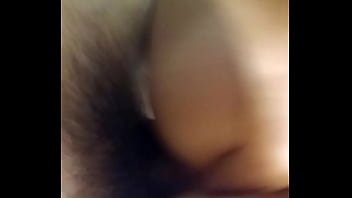 Tight wet summer eve riding reverse cowgirl