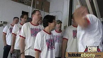 Ebony babe in group sex hardcore action 1