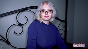 Lovely blonde annie archer sucks a big dick and gets her wet pussy pounded