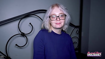 Lovely blonde annie archer sucks a big dick and gets her wet pussy pounded