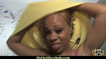 Incredible ebony teen blowjob gloryhole audition 5