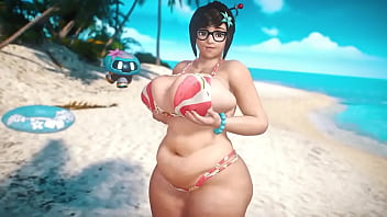 Mei on the beach