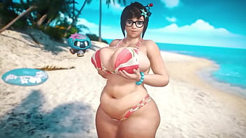 Mei on the beach