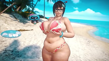 Mei on the beach
