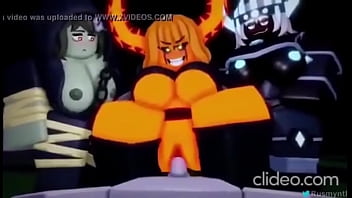 A blocky roblox girl enjoys her pussy being fucked