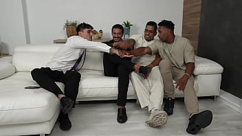 Extreme fantasy in a gang bang with gangbang