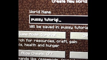 Minecraft pussy built tutorial on for the whole world to be amazed