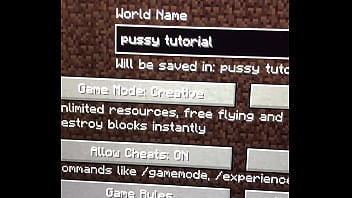 Minecraft pussy built tutorial on for the whole world to be amazed