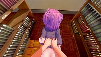 Natsuki gets fucked hard in the library