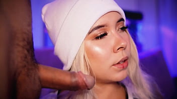 Blonde With A Pretty Face Makes A Living Sucking Cocks On The Internet thumbnail
