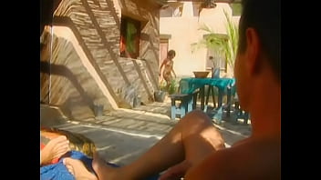 Rebeca linares gets spanked while getting a dp and sucking two dicks