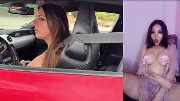 Joven voluptuosa de tetas naturales cogiendo intensamente