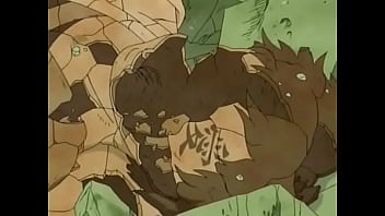 Personagem de naruto batendo uma