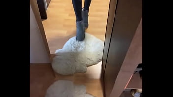 Good morning i wish you a nice week #feet #fetisch #nylonfetısh #boots girl